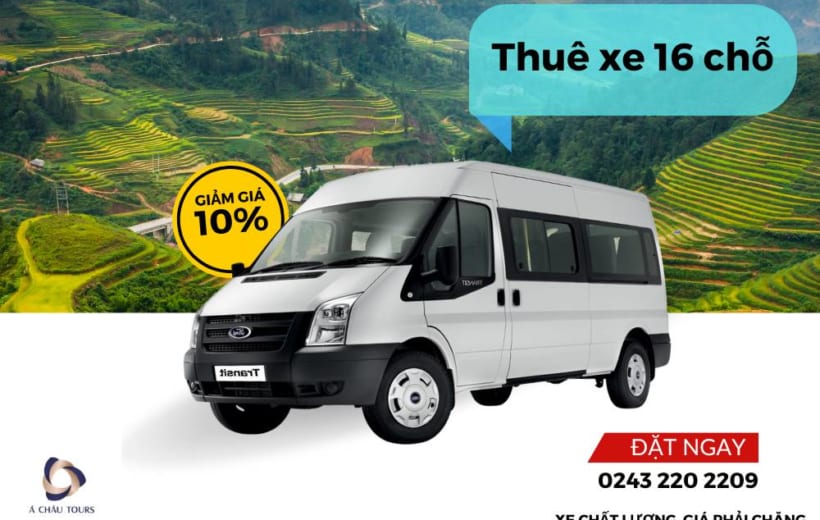 Thuê xe du lịch 16 chỗ