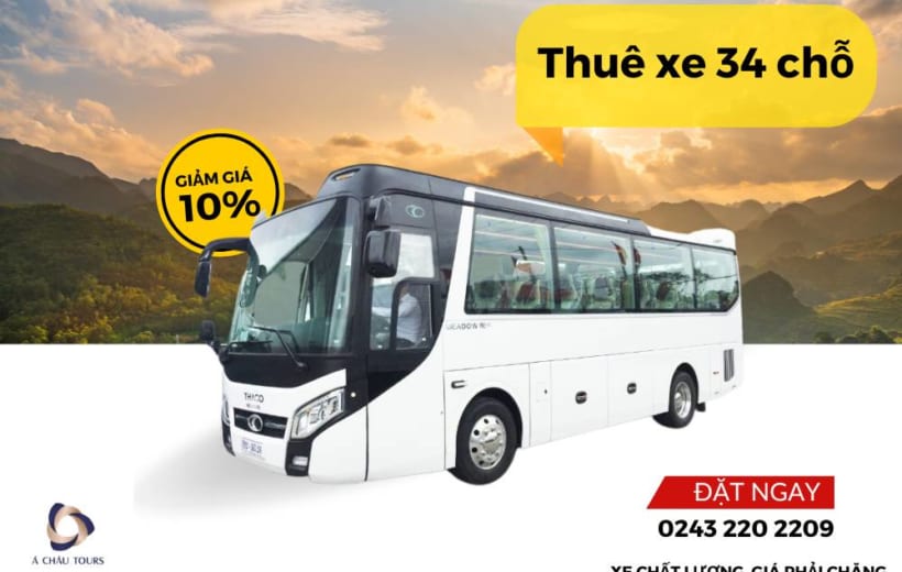 Thuê xe du lịch 34 chỗ